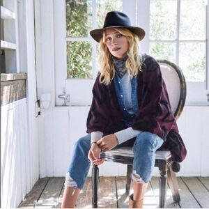 Cleobella Sevigny Capelet Poncho Shawl Tunic Women’s OS Western Boho Tassels